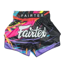 Fairtex Shorts Sports Muay Thai MMA Kick Boxing Satin BS1934 World Music Black