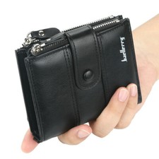 Leather Wallets for Men - RFID Blocking Trifold Wallet with ID Window Card Slots