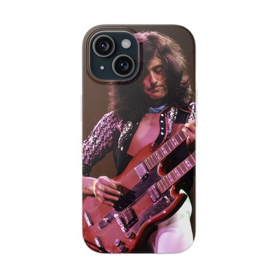 Led Zeppelin - iPhone 15 Flexi Case (Jimmy Page 1975)