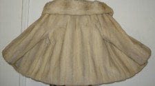 Feraud Paris Top Quality Sapphire Gray Mink Fur Jacket Size 4-6 Free Shipping