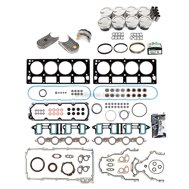 Full Gasket Set Pistons Bearings Fit 07-20 GMC Chevrolet Cadillac 6.0L OHV - Image 2 of 4