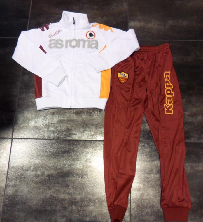 5136 MIS. 12 ANNI ROMA KAPPA TUTA BAMBINO JUNIOR TRACKSUIT SUDADORA SURVENEMENT