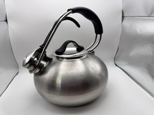 Chantal SL37-LOOP BRS Stainless Steel Whistling Tea Kettle 1.8qt Ergonomic