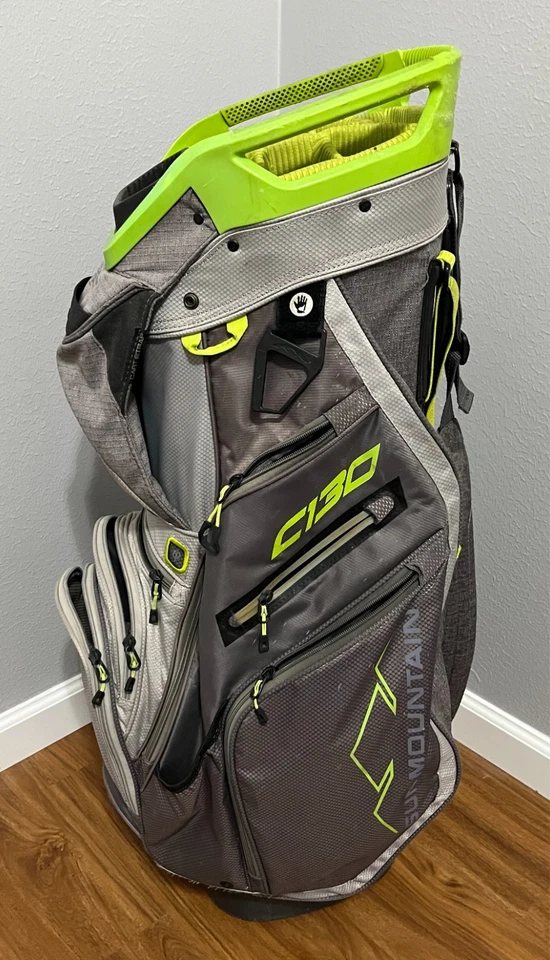 SUN MOUNTAIN C-130 14-Way Golf Cart Bag Lightweight Black/Grey/Neon Green - Image 4 of 4