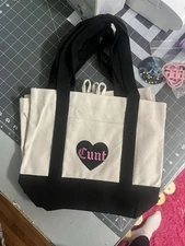 Funny Mini Tote Bag Spencer’s NWT