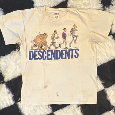 Vintage Descendents ''Age of Ascent'' Graphic White Crew Neck Band T-Shirt Youth L