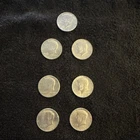 1964 KENNEDY 90% Silver Half Dollar Coins 7 pieces   Uncertified ungraded mint
