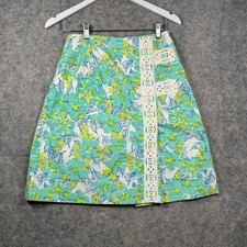Vintage The Lilly By Lilly Pulitzer Skirt Womens Size 8 70s Floral Style 2181