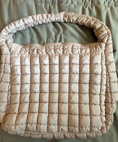 Very Popular Off White Free People Movement Quilted Carryall Bag