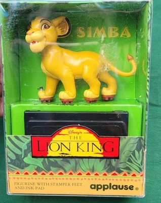 Lion King Simba Stamper Stamp Pad Set In Box Applause 1994  