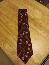 Tabasco And Palm Trees Neck Tie Made In The USA 100% Silk