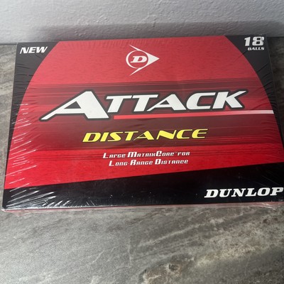 Dunlop Attack Distance 18 Golf Balls Large Matrix Core Long Range Distance USA