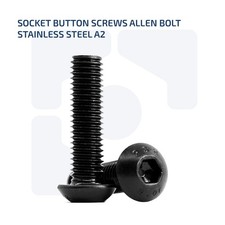 M3 X 6MM SOCKET BUTTON HEAD SCREW HIGH TENSILE 10.9 BUTTON HEAD ALLEN BOLTS