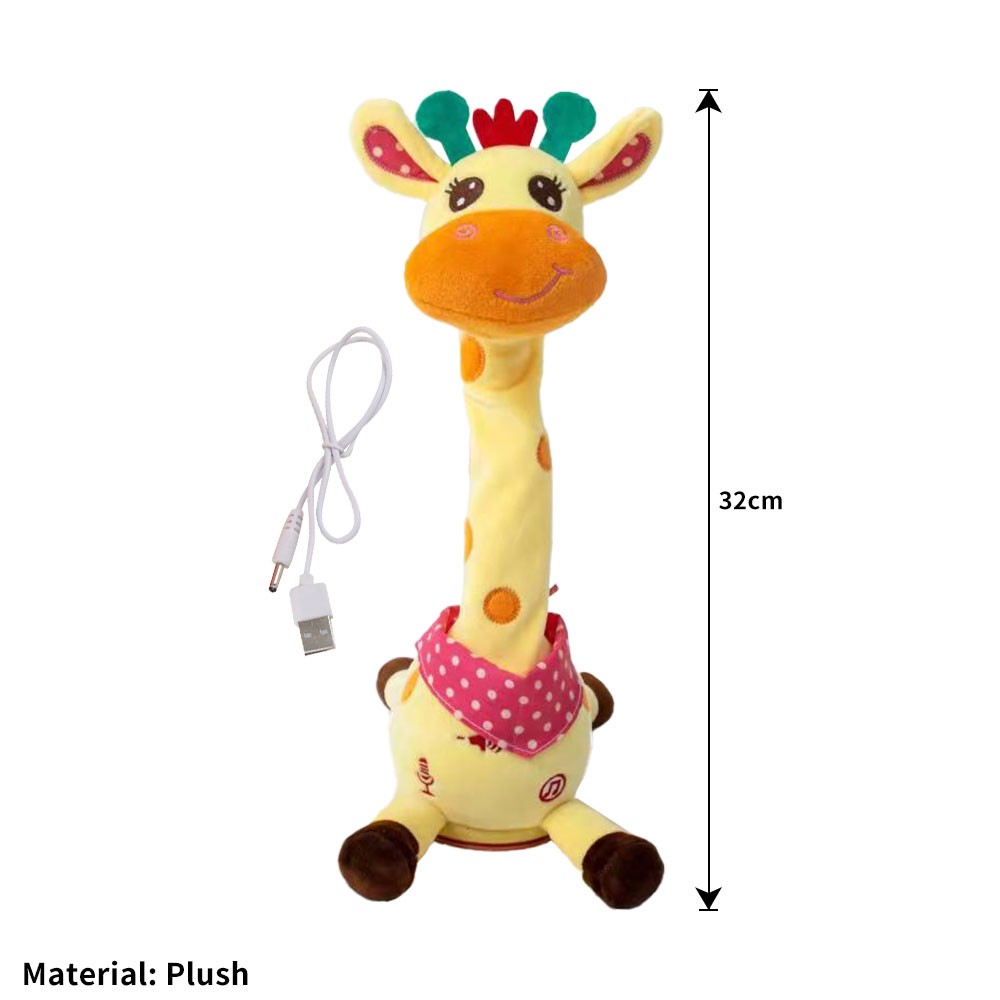 Dancing Giraffe Plush With Light UP Twisting Talking Giraffe Stuffed Animal Toy