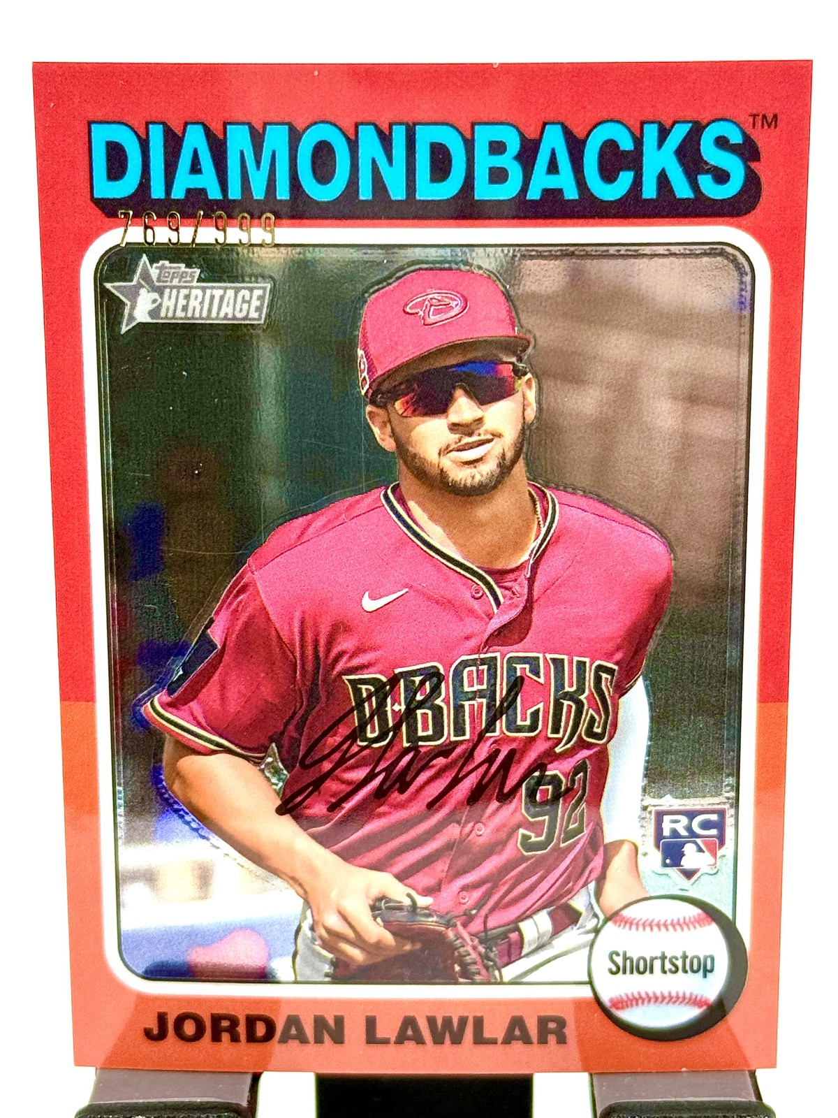 2024 Topps Heritage #429 Jordan Lawlar Chrome #/999