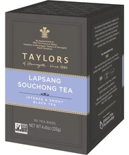 Taylors of Harrogate Lapsang Souchong, 50 Teabags 50 Count (Pack 1) 