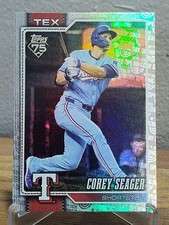 2026 Topps Series 1 Celebration Corey Seager Opening Day Foil #96 Rangers