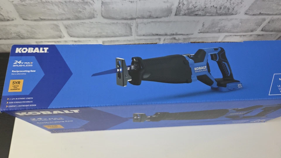 NEW Kobalt KRS-224B-03 24V Variable Speed Brushless Reciprocating Saw - Image 4 of 4