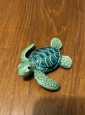 Vintage signierte Ben Diller Hawaii Keramik Keramik Schildkröte Figur