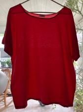 Cottonseeds XL lightest cotton gauze very simple top bright pink made in USA