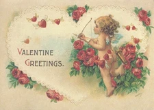 Hallmark Cards Historical Collection Ambassador Valentine Greetings Postcard