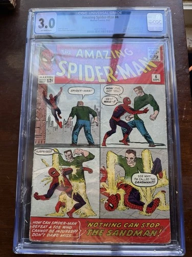 AMAZING SPIDER-MAN #4 MARVEL COMICS 1963 1ST APP OF SANDMAN CGC 3.0