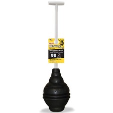 Heavy Duty Toilet Plunger -Seals All Bowl Shapes-Powerful Clog Removal