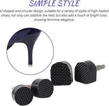 60pcs High Heel Replacement Tips for Womens, Shoe Heel Replacement Dowels Hig...