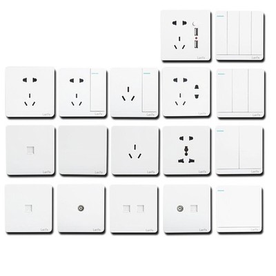Light Switch Electrical Mains Socket White Moulded Switch&Sockets-Complete Range