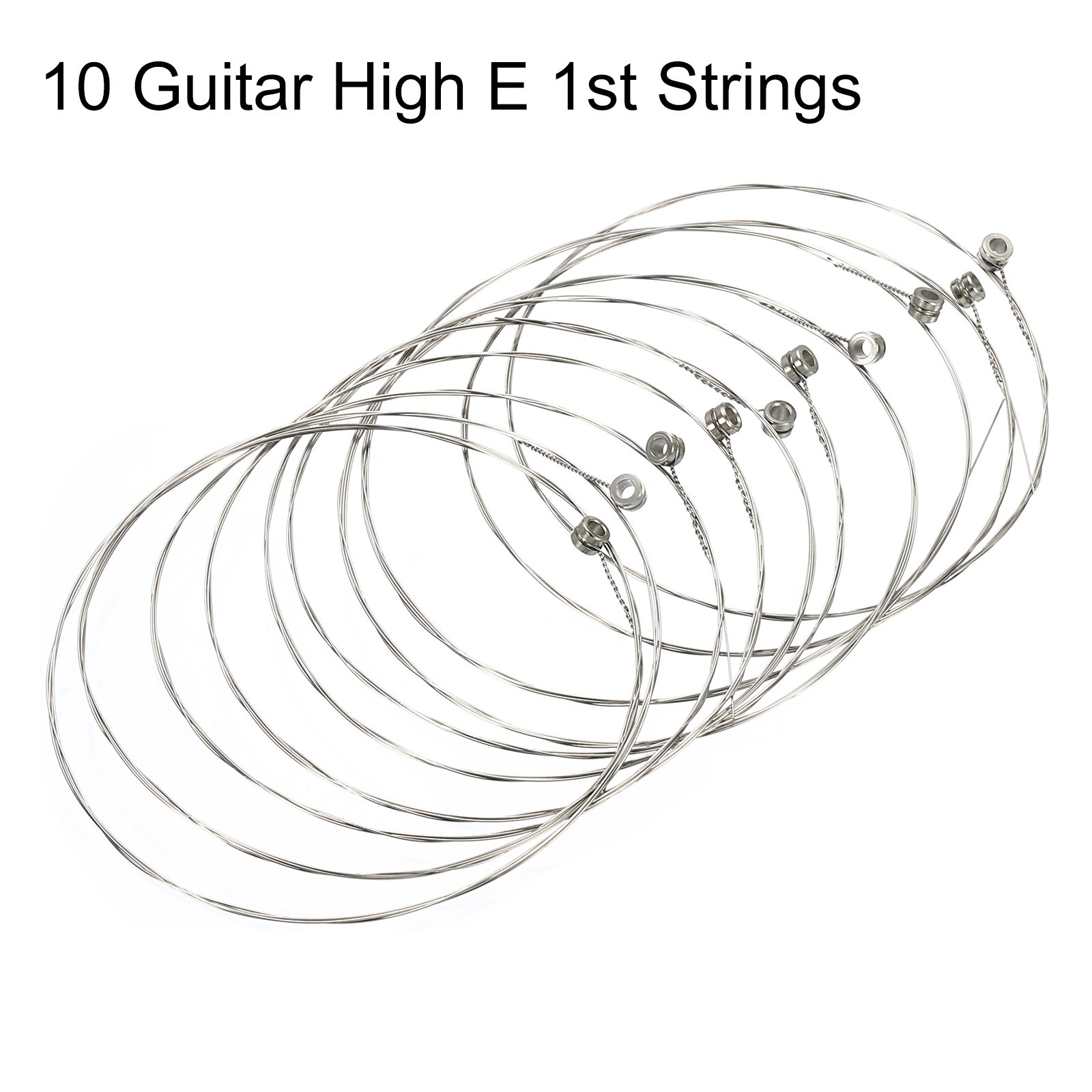 10PCS Acoustic Guitar String 85cm High E 1st Strings-Warm Bright, Balanced Tone