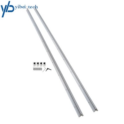 2Pcs SBR16-2000mm Linear Slide Guide Rail W/4× SBR16UU Square Type Bearing Block