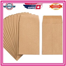 500 Pack Small Coin Envelopes 2.25 x 3.5 Inch Kraft Paper Storage Bags