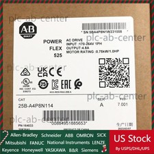 1pc New Allen-Bradley AB 25B-A4P8N114 PowerFlex 525 AC Drive 0.75kW