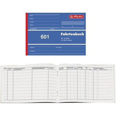 20 Fahrtenbücher herlitz 601 Pkw Kraftstoffverbrauch Formularbuch je 40 Blatt A6
