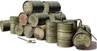 Miniart 1/48 Scale American 55 Gallon Fuel Drum Plastic Model Kit MA49001