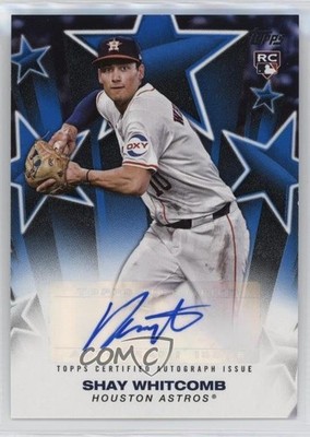 2025 Topps Series 1 Baseball Stars Blue 26/150 Shay Whitcomb Rookie Auto RC 1a39