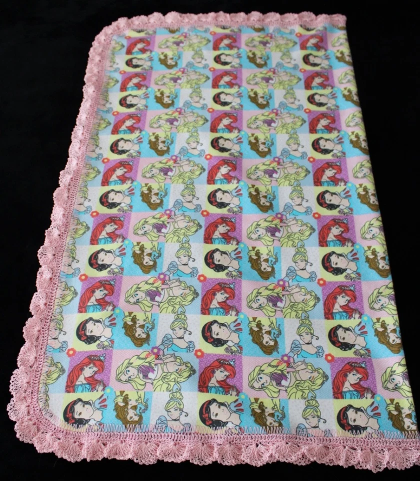 Получение одеяло ручной крючком края Disney принцессы новый ребенка подарок девочка - Изображение 4 из 4