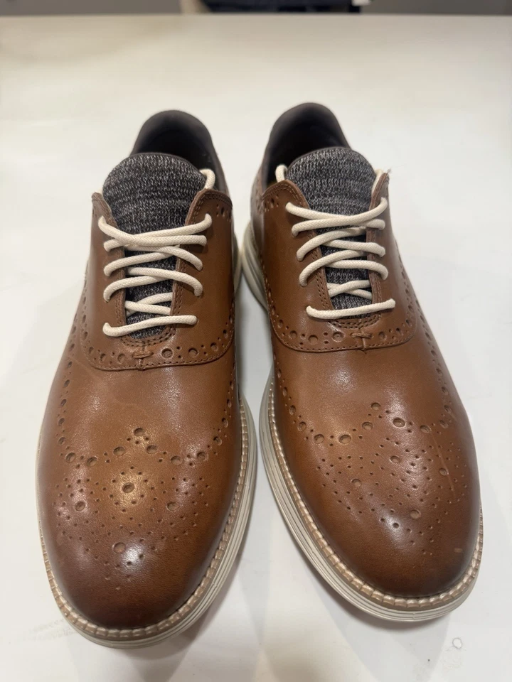 Cole Haan Original Grand Ultra Wingtip Oxford Shoes Men's US 9.5 Pumice #61087 - Image 3 of 4