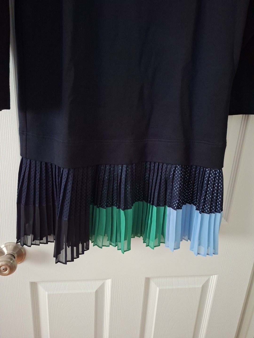 Sweater Dress in Black Blue