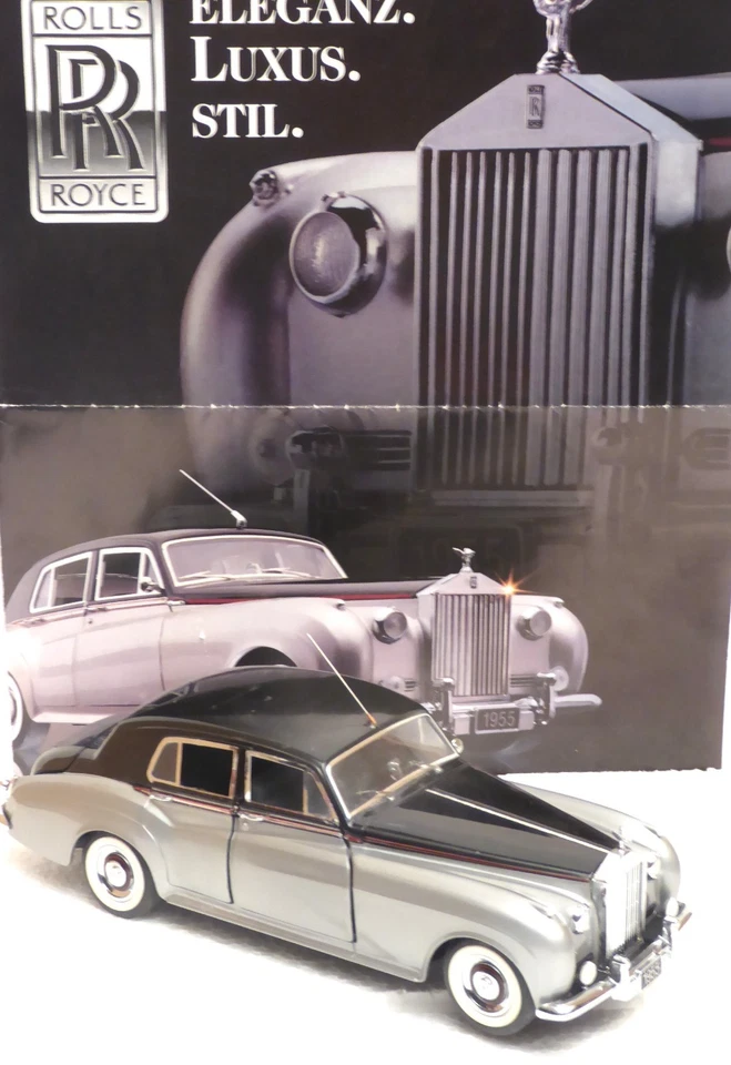 Rolls Royce Silver Cloud 1 v. 1955 , M 1:24 , Franklin Mint , Doku ,  ohne OVP - Bild 3 von 4