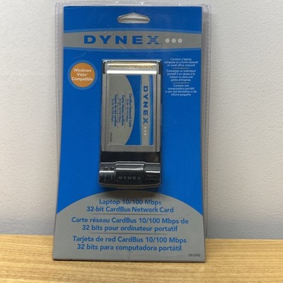 Dynex DX-E202 CardBus Network Card 32-Bit 10/100 Mbps PCMCIA for Laptop Computer