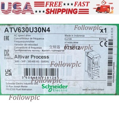 SCHNEIDER Electric ATV630U30N4 Converter 3KW 3HP Altivar Process ATV630 50/60Hz