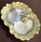 1962 Los Angeles Potteries #77 Divided Serving Dish Vintage Handpainted — photo 10