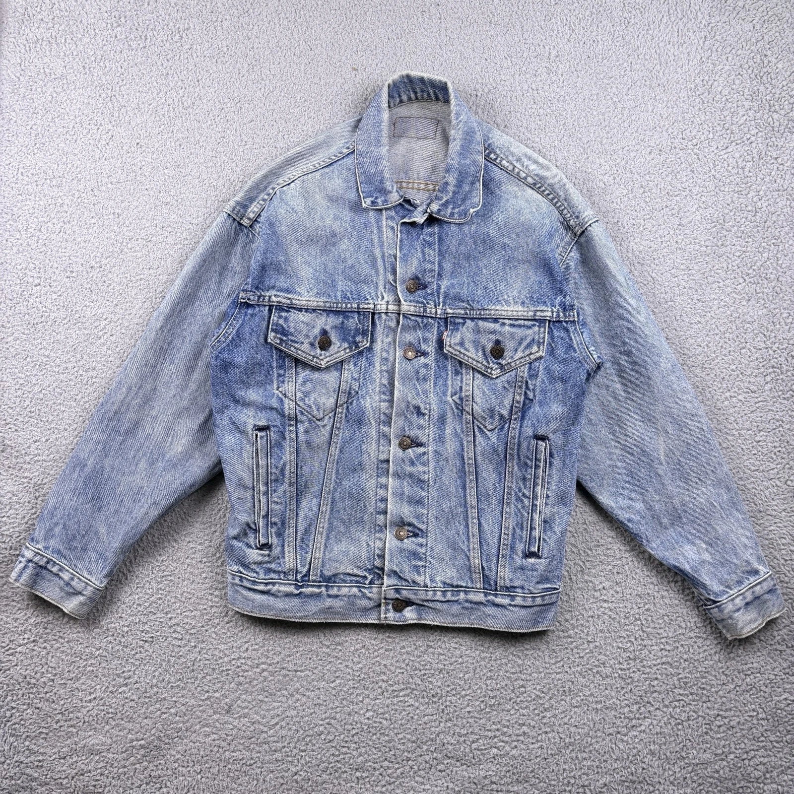 VTG Levis Jean Jacket Mens XS Blue 80s Made In USA Type 3 Denim Trucker 0214
Opens in a new window o