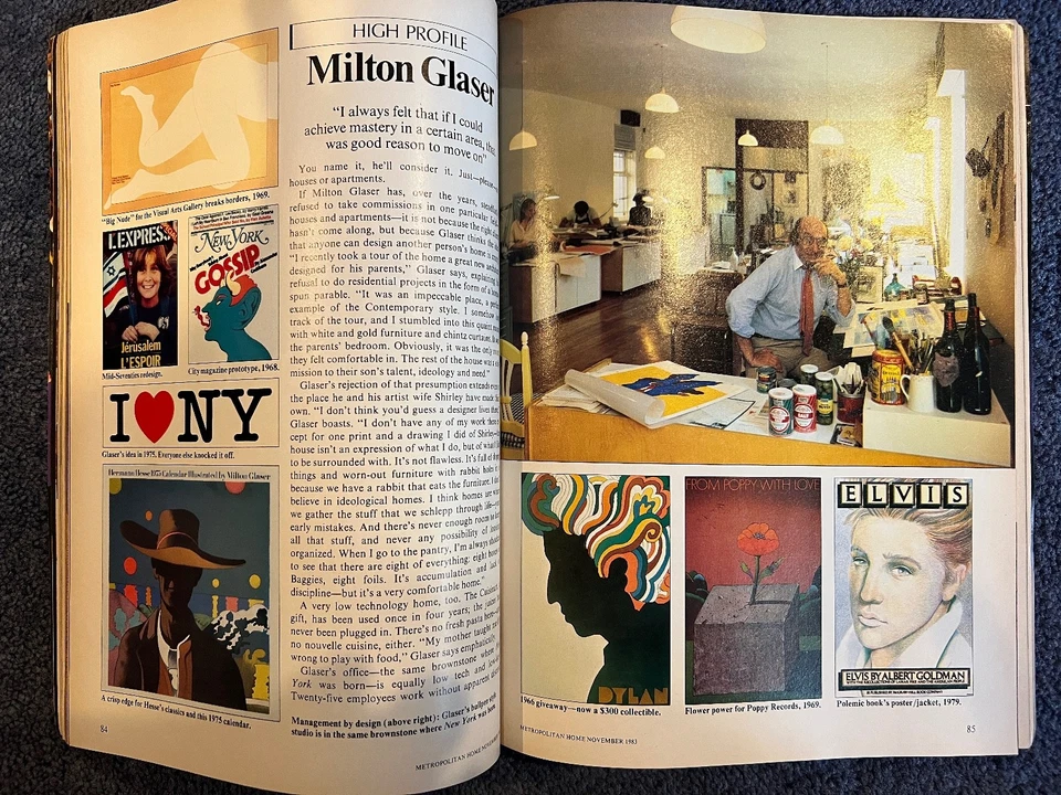 ART DECO MAGAZINES~DESIGN~ARCHITECTURE~NEW YORK~MILTON GLASER~1983~NYC~BONUS - Image 3 of 4