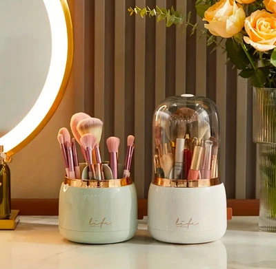 360 * Rotierender Make-up Pinsel Halter Schreibtisch Kosmetik Organizer Lippenstift Halter