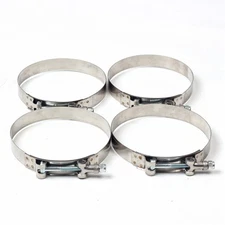 4 x 41-46mm 1.25" Heavy Duty Stainless Steel T-Bolt Clamp 32mm id Intercooler