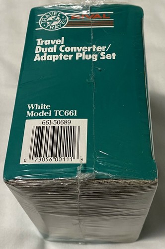 New Rival Travel Dual Converter / Adapter Plug Set TC661 - White - Picture 2 of 3