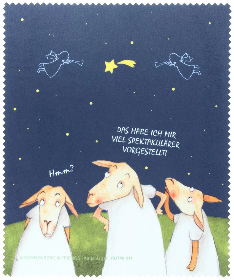 RANNENBERG & FRIENDS Brillenputztuch X-Mas "Spektakel" Microfasertuch zum Brille putzen | Weihnachten