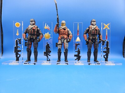 G.I. Joe Classified Cobra Viper 3 Pack Acrylic Base Set ** No Action Included **